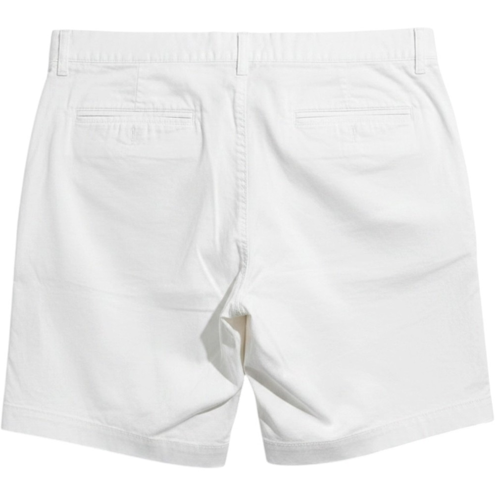 J.Crew Portside Chino Shorts Men 35 White Solid Stretch 9" Inseam Oarsman New - Picture 2 of 10